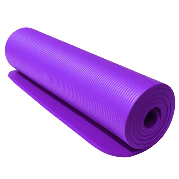 

Wholesale Gym Exercise Fitness Mats Eco Friendly Custom Logo 10MM Waterproof NBR Yoga Mat, 7 colors