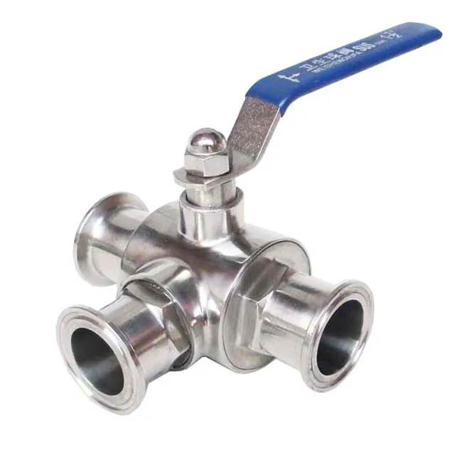 Homebrew Stainless Steel Sanitary Tri Clamp Full Bore 3 Way Ball Valve ...