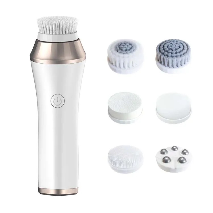 

Skincare food grade mini face exfoliator tool electric pore cleanser spin facial cleansing brush