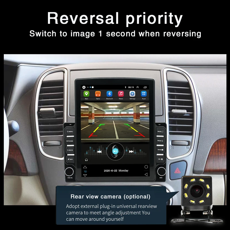 Tesla Style Car Radio 2 Din Universal Gps Navigation Android 9.1 Car ...