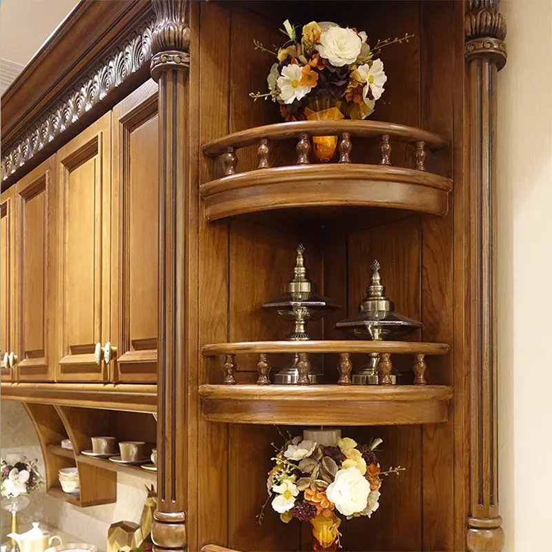 Wholesale traditional oak kitchen cabinets for business-8