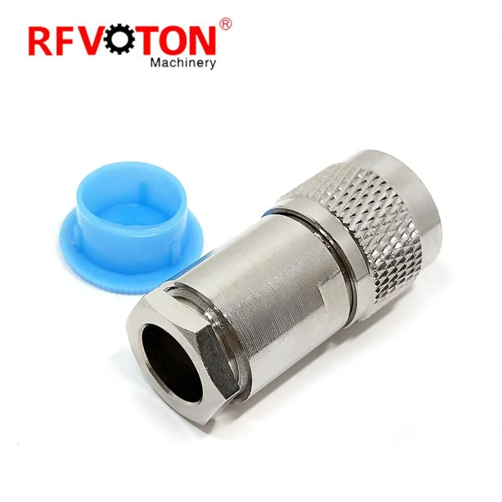 

N Screw Male Connectors N Male Plug Clamp For LMR400 Cable Solder Pin