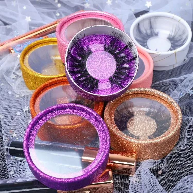 

Wholesale Own Brand 25mm Natural Long 100% Faux Mink Fur Lashes Wholesale 3d Faux Mink Eyelash With Custom Magnetic Box