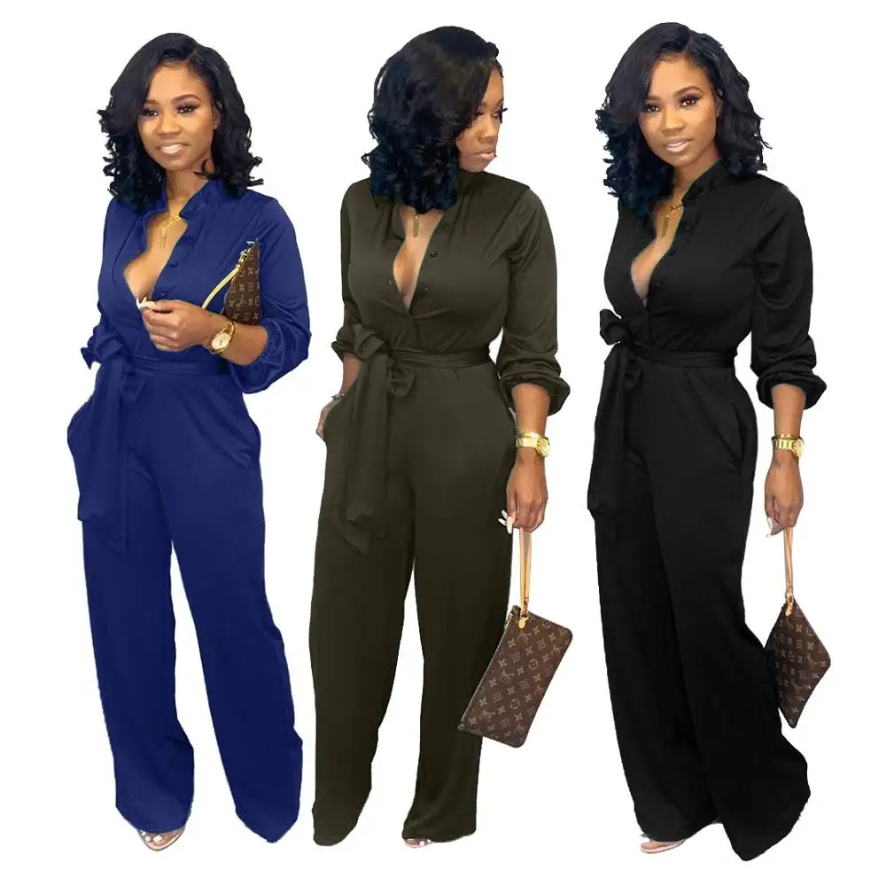 

Fashionable and comfortable spring and autumn women's personalized loose Jumpsuit