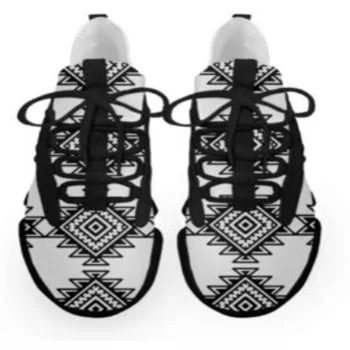 

Manufacturer Latest Sport Running Shoes Men Sport Casual Custom Polynesian Tribal Pattern Casual Shoes Fashion For Unisex