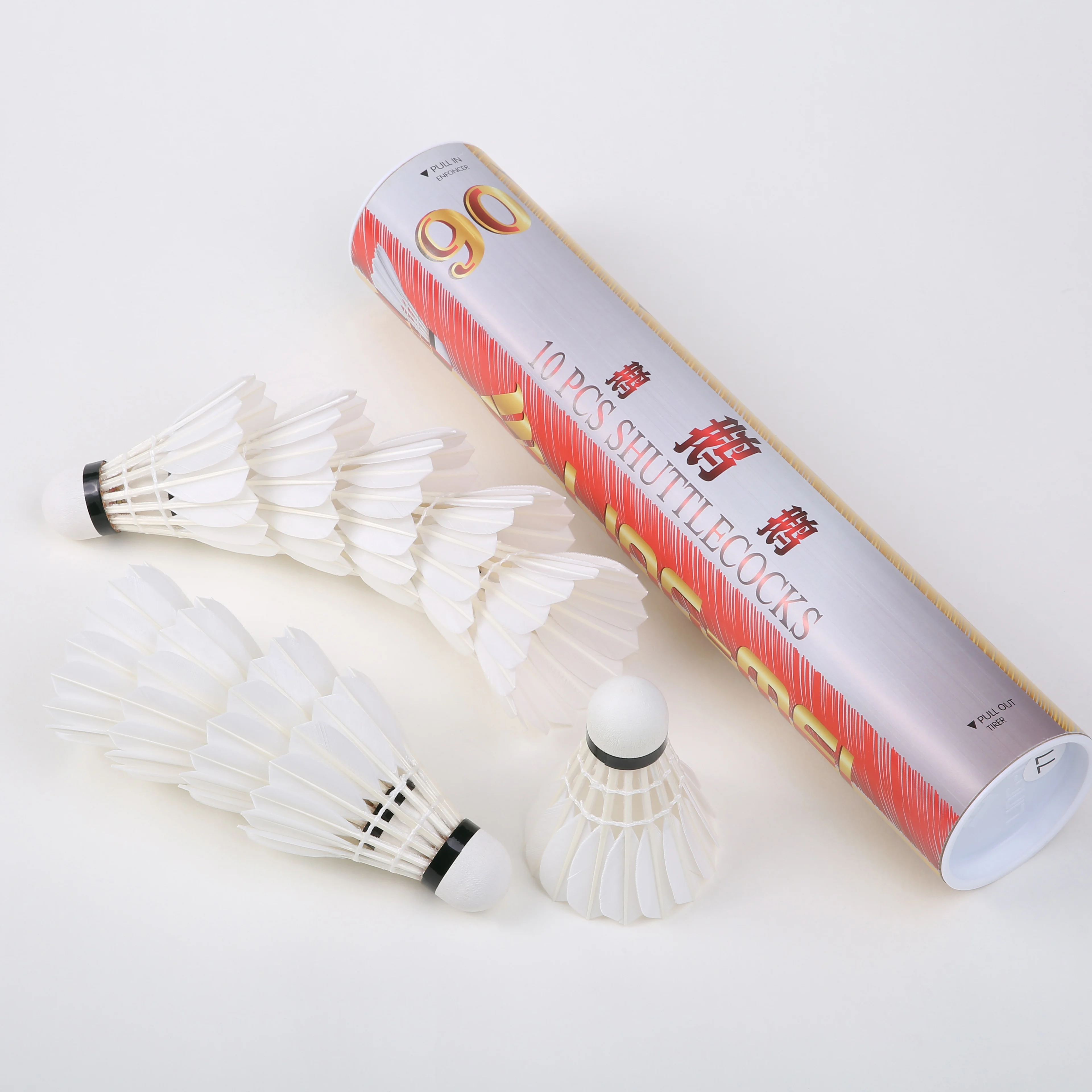 Tournament Grade Most Durable Goose Feather Cheap Badminton Aeroplane