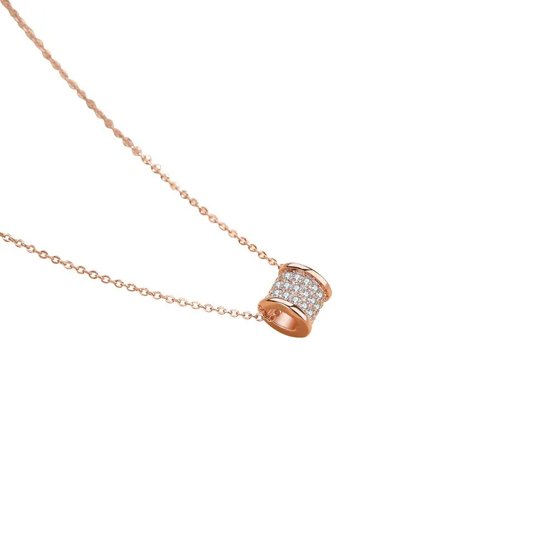 

S925 sterling silver high quality small waist diamond necklace female clavicle chain jewelry Christmas gift