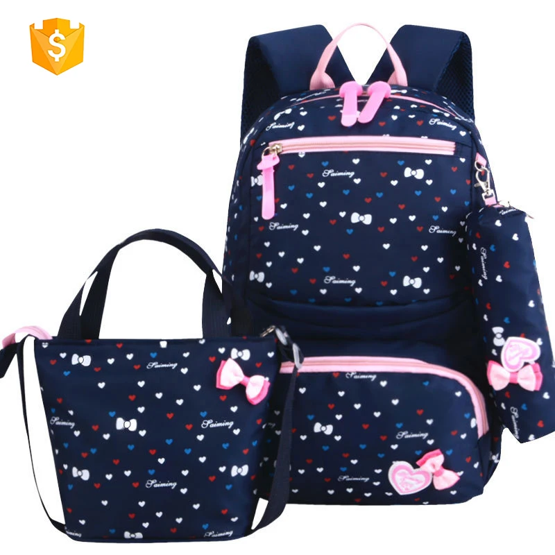 

3Pcs Elementary Kids School Backpack Bookbag Set for Teens Girls Children School Bag, Customized colors