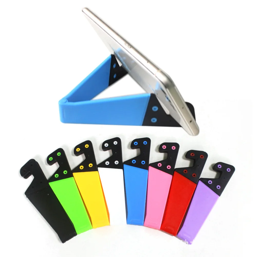 

Popular New Tablet Desktop Stand Holder Universal Creative Desktop Folding V-shaped Mobile Phone Stand, Customized