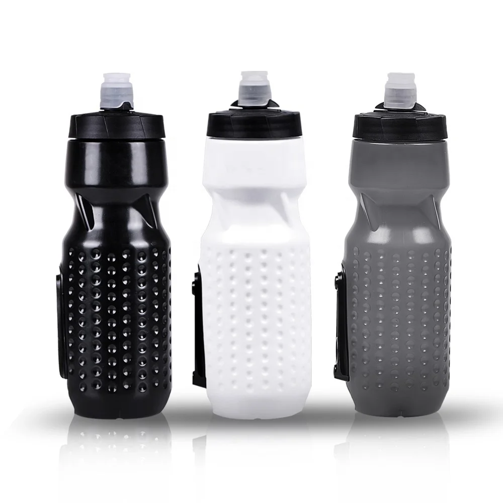 

Fixed Bike Magnetic Outdoor Riding Bottle Bicycle Water Bottle Mountain Large Volume Quick Pull Up Bottle for Cycling, Black/white/grey