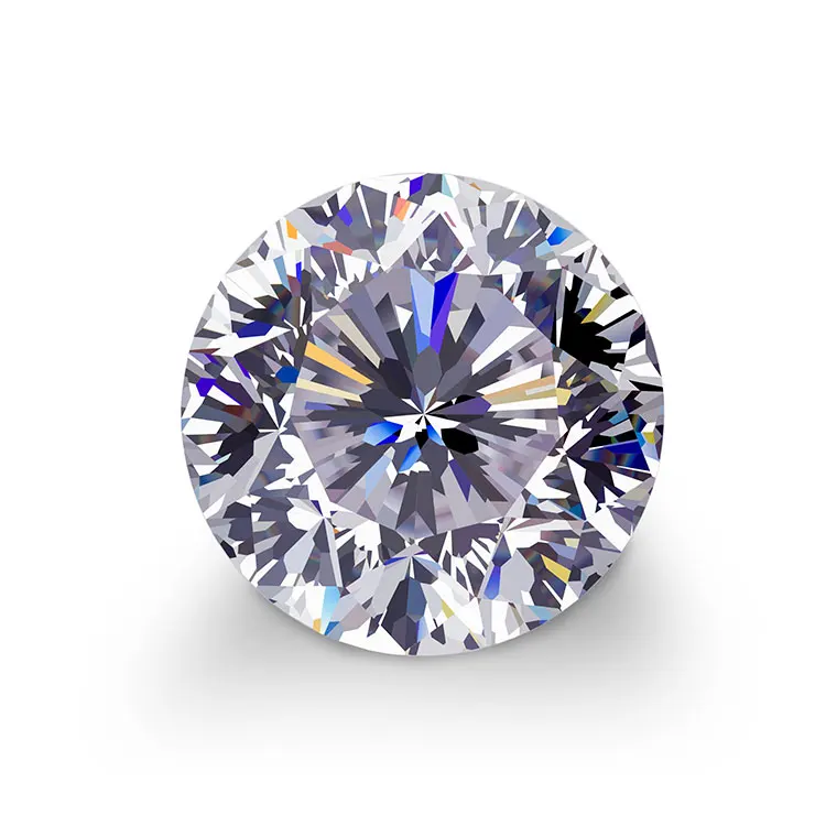 

Excellent DEF Color 6.5Mm 0.8Ct 1.5Ct 2 Carat Moissanite Round Brillant VVS Cutting Cut 1 Carat Loose Moissanite Stone, Def white moissanite