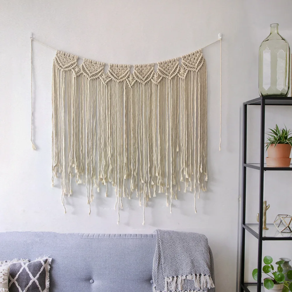 

New Handcrafted Cotton Wall Hanging Bohemian Macrame Home Tapestry