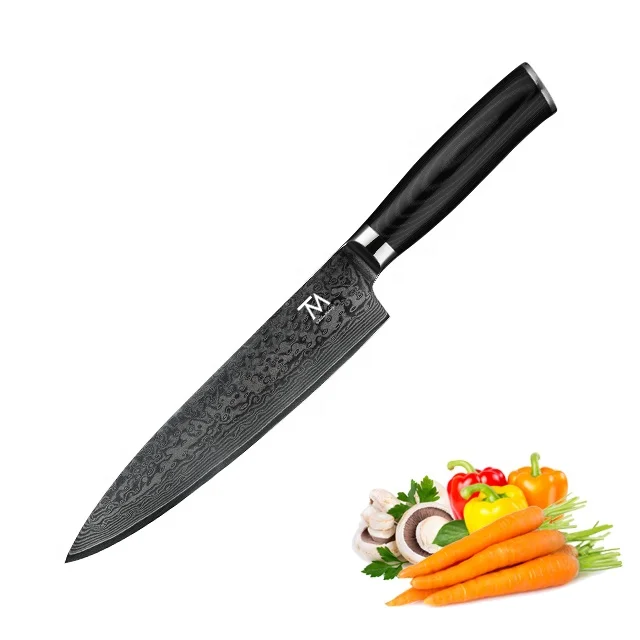 

8 Inch Meat Cutting Professional Sharp Custom Knives Vg10 Damascus Japanese Cooking Chef Knife