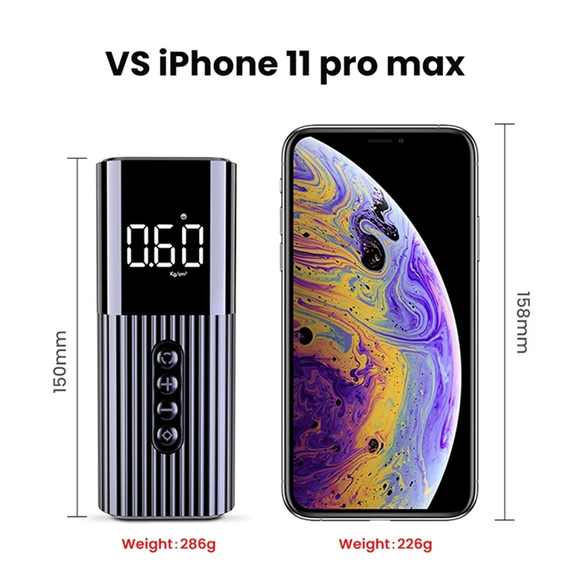 
12V Tire Inflator Air Compressor Digital Portable Electric Car Tyre Inflator Air Pump for Car Bike Ball 