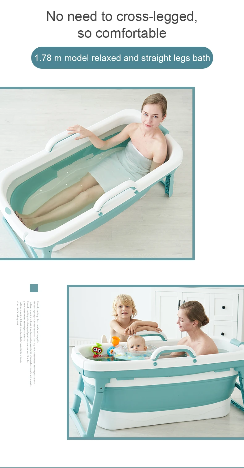 Amazon Hot Selling Folding Foldable Bathtub For Baby Folding Bath Tub