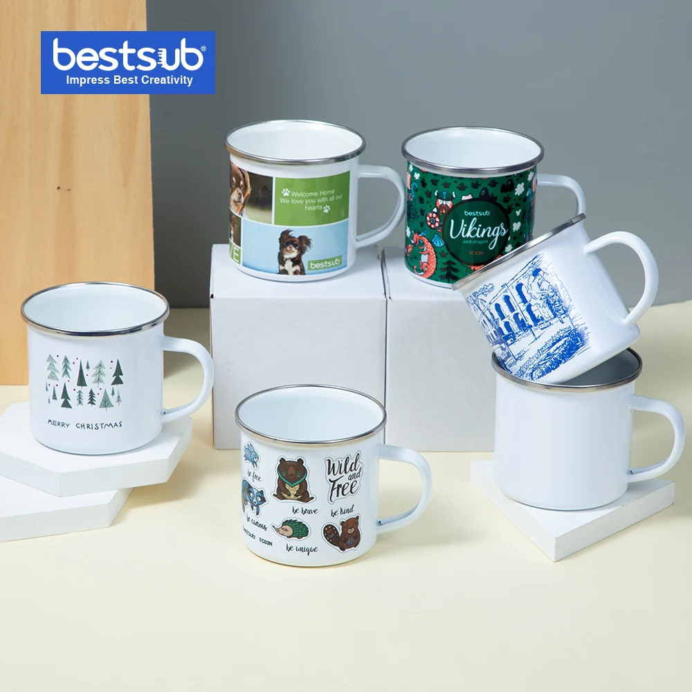 

Top 1 12oz Wholesale Sublimation Photo Enamel Campfire Mugs with Item No TC03N