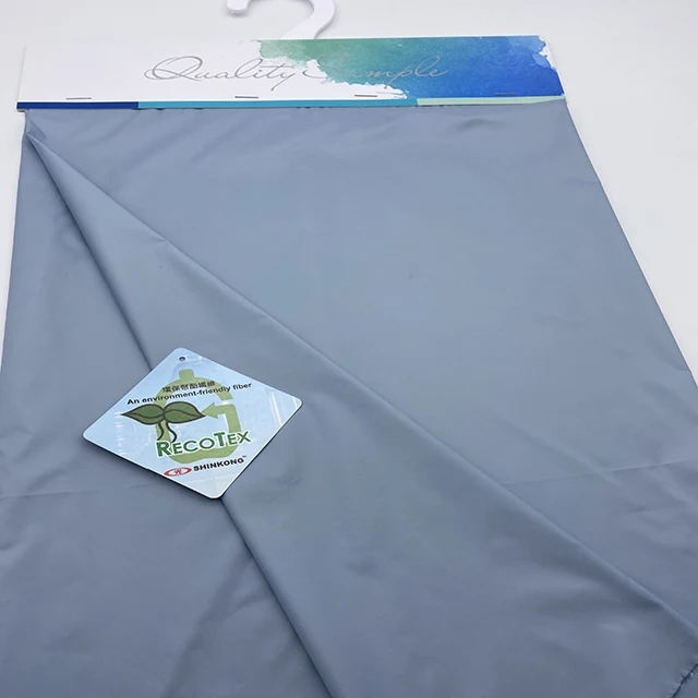 
100% RPET Recycled polyester 190T Taffeta Lining Fabric GRS Certified 