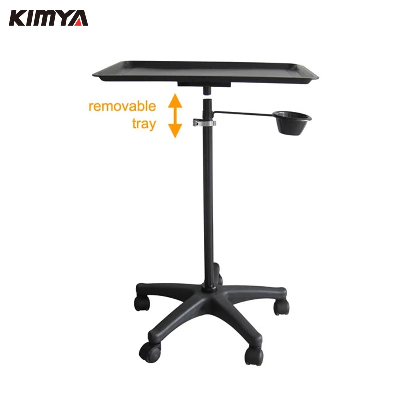 Beauty spa facial hairdressing  tattoo cart equipment black metal hair salon trolley