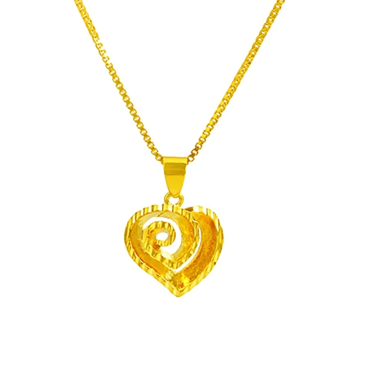 

Hd0127 24K 14K Gold Filled Jewelry Heart Gold Filled Necklace With Pendant Gold Plated