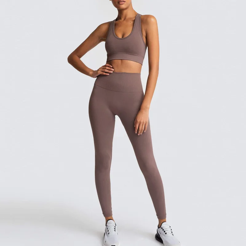 

High quality seamless womens workout clothing fitness & yoga wear sportwear colorful ladies yoga fitness gym active set