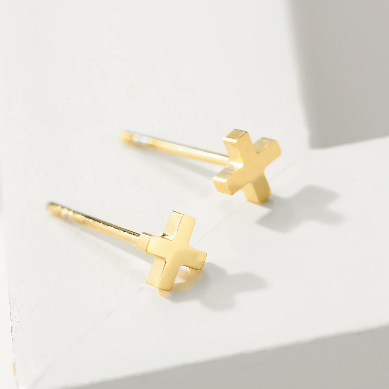 

Hot Selling Vintage Women Minimalist 18k Gold Hoop Earrings Stainless Steel Earrings Custom Jewelry Stud Earring, Silver/gold/rose gold