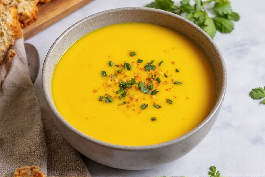 Ingredients for homemade chicken turmeric soup arranged neatly