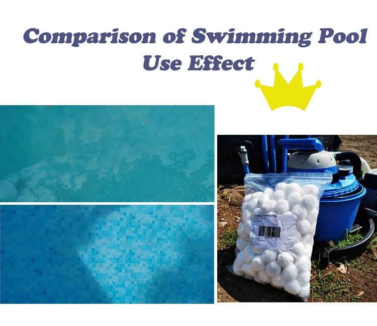 Swimming Pool Fiber Media Filter Ball  Reusable Polyest Fiber Filter Ball