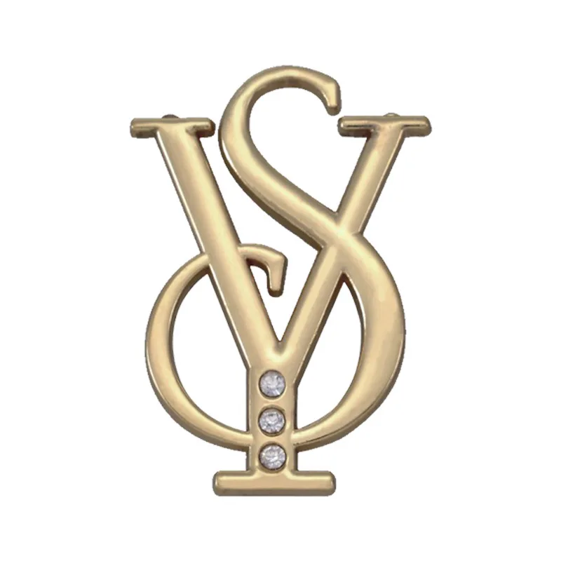 

Custom metal logo for shoes and bags parts accessories letter metal label