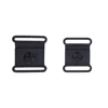 Plastic transparent buckles hats nylon strap plastic l paracord buckle plastic buckle loop for cord