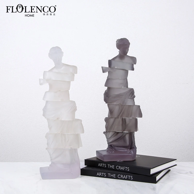 

Classic Antique Greece Home Decor Venus Statues For Interior Home Decor, Clear/white/grey