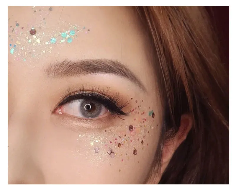

Hot Sale Glitter Gel Holographic Glitter Stage Makeup Glitter Facial Decoration Eye Sequins Gel