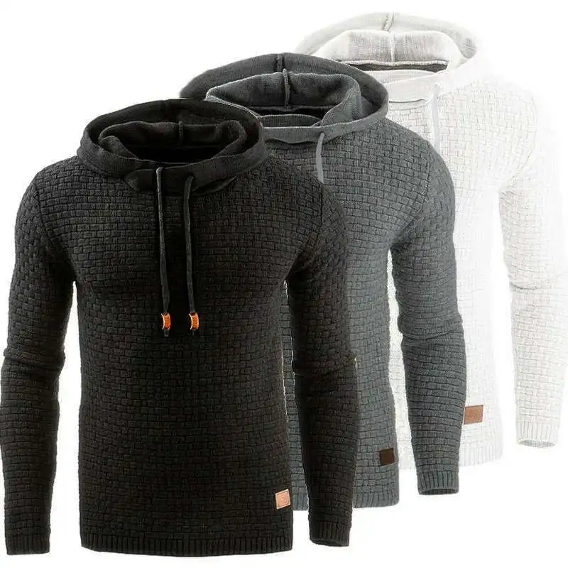 

Comfortable Men sportswear sweatshirt Hooded jacquard sweatshirt, Customized color