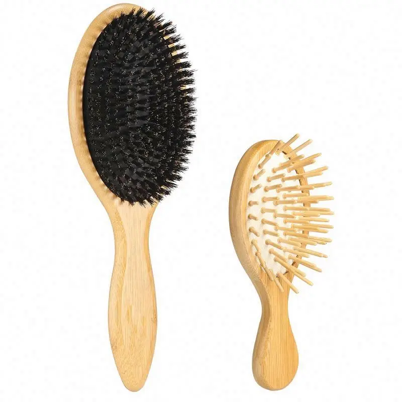 

Embalagem Ecologica Para Pentes E Escovas Escova De Cabelo Com Design Personalizado brush comb scalp hair care healthy bamboo