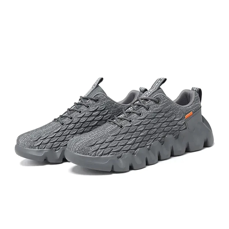 

New men's fabric sports shoes pure color trend running shoes, 4 colors