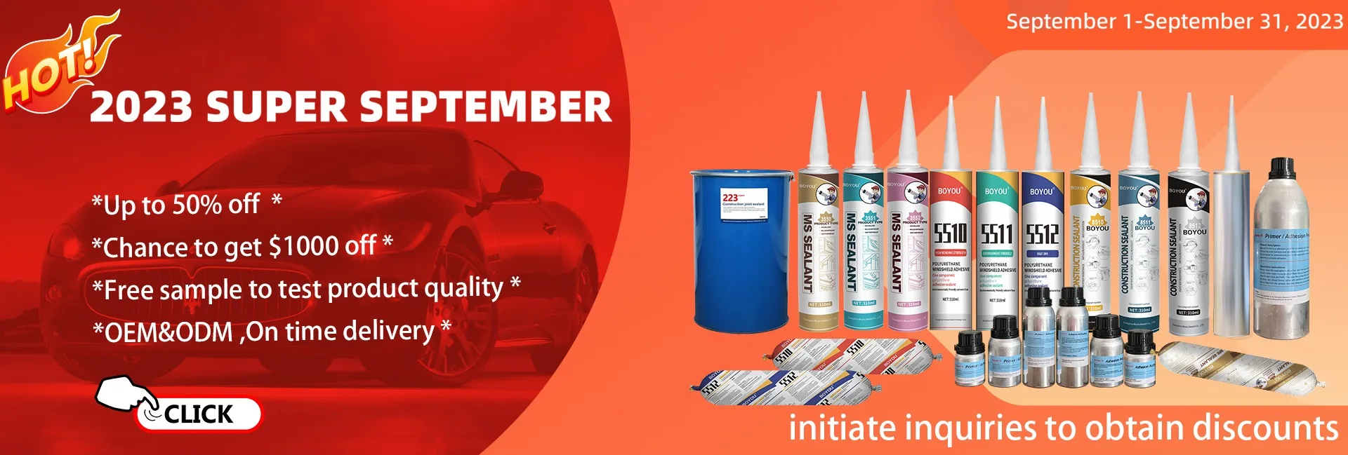 Guangzhou Boyou Sealant Co., Ltd. Polyurethane Sealant/ Silicone