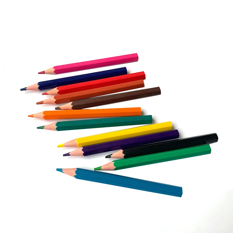 Custom Logo 12pcs Mini Color Pencil