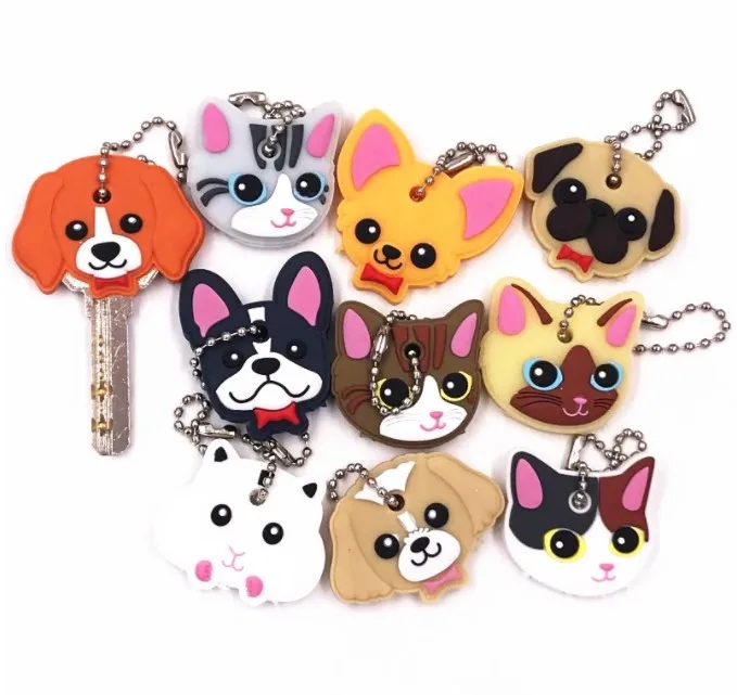 

Custom Logo Promotional Gifts Cute Cartoon Soft PVC Rubber Protector Led Key Cover