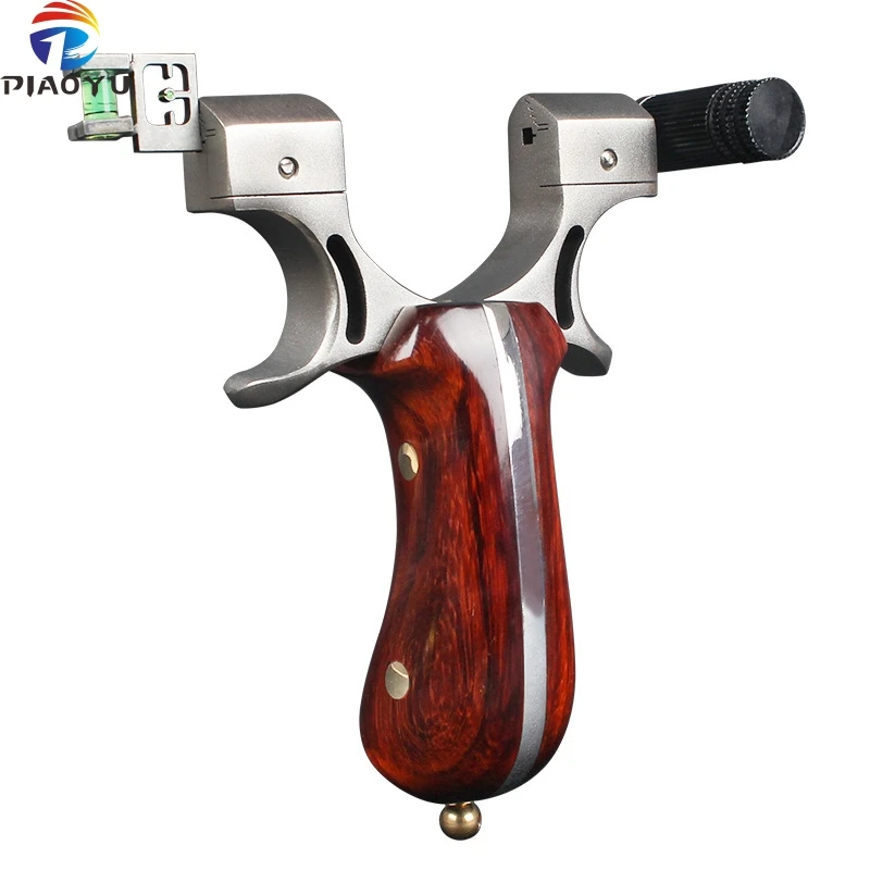 

High-precision shooting stainless steel slingshot wooden pattern outdoor hunting slingshot