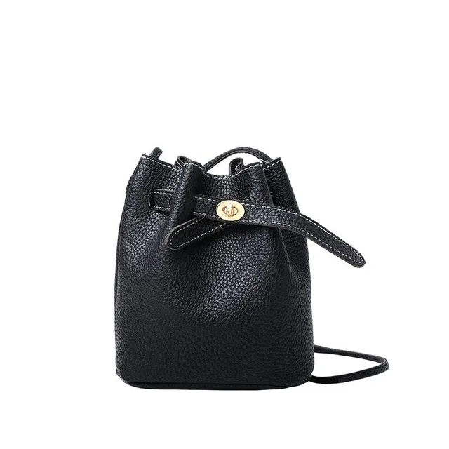 

Vento Marea Bucket Crossbody Bag For Women 2019 Pu Leather Female Shoulder Bag For Girl Small Women's Handbag Simple Black Purse, Picture