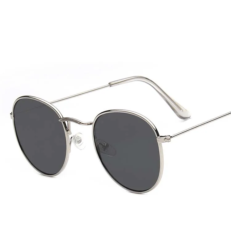 

New Arrival Fashion UV400 Mirror Lenses Hot Sales Men Metal Steampunk Round Sunglasses Custom Print Engrave Logo Sunglasses PC, Custom colors