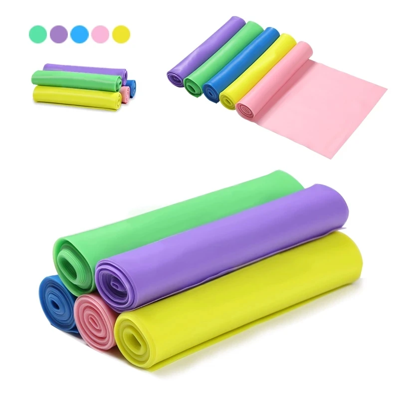 

1800mmX150mmX0.35mm Sport Yoga Elastic Bands Natural Latex Elastic Exercise Yoga Stretch Band Long Stretching Resistance Fitness, Mix color