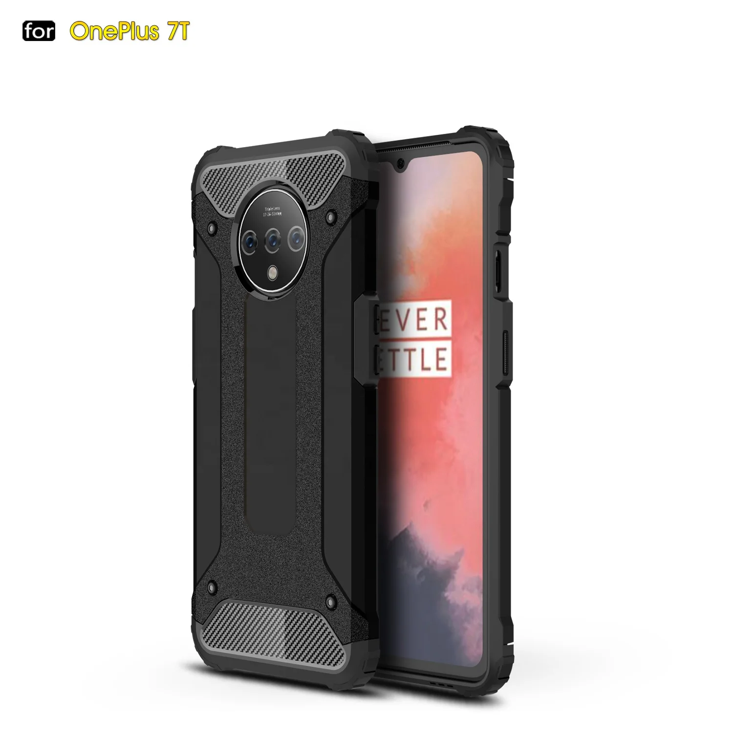 

Amazon Top Seller 2020 TPU PC Hybrid 2 in 1 Military Phone Case for Oneplus 7T, Multi colors