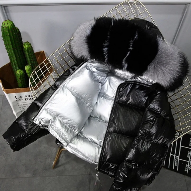 

high quality Fashion have zipper with women's winter warm soft thick real fur coat