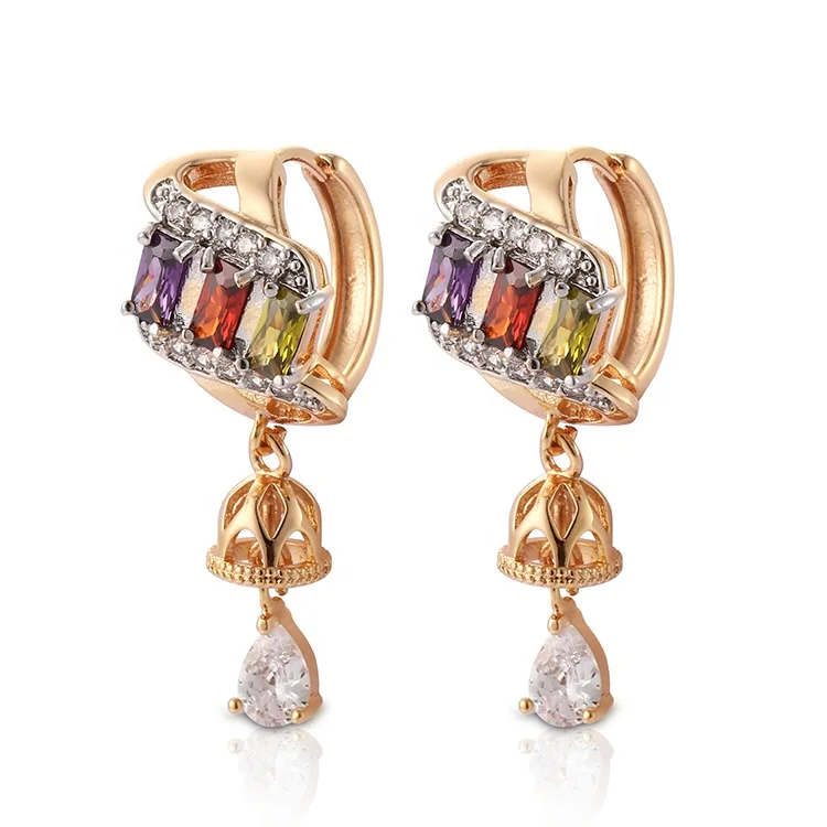 

Wedding Bridal Jewelry Modern Design Hanging Earring Korean Design Earring