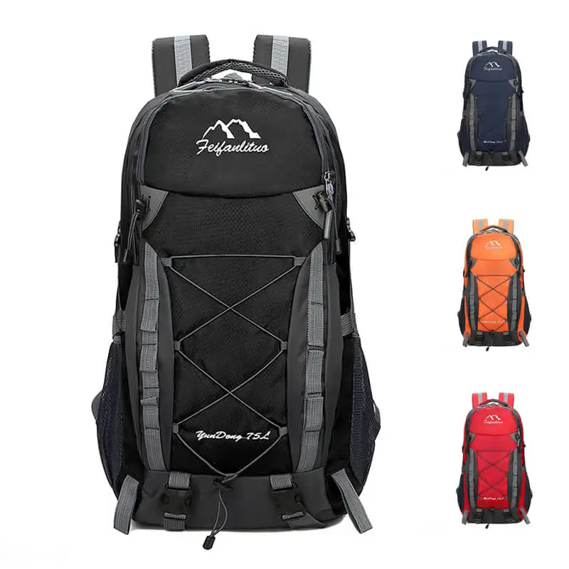 

V407 Hot sale hiking trekking backpack laptop bag 75L large capacity traveling sport backpack for hiking