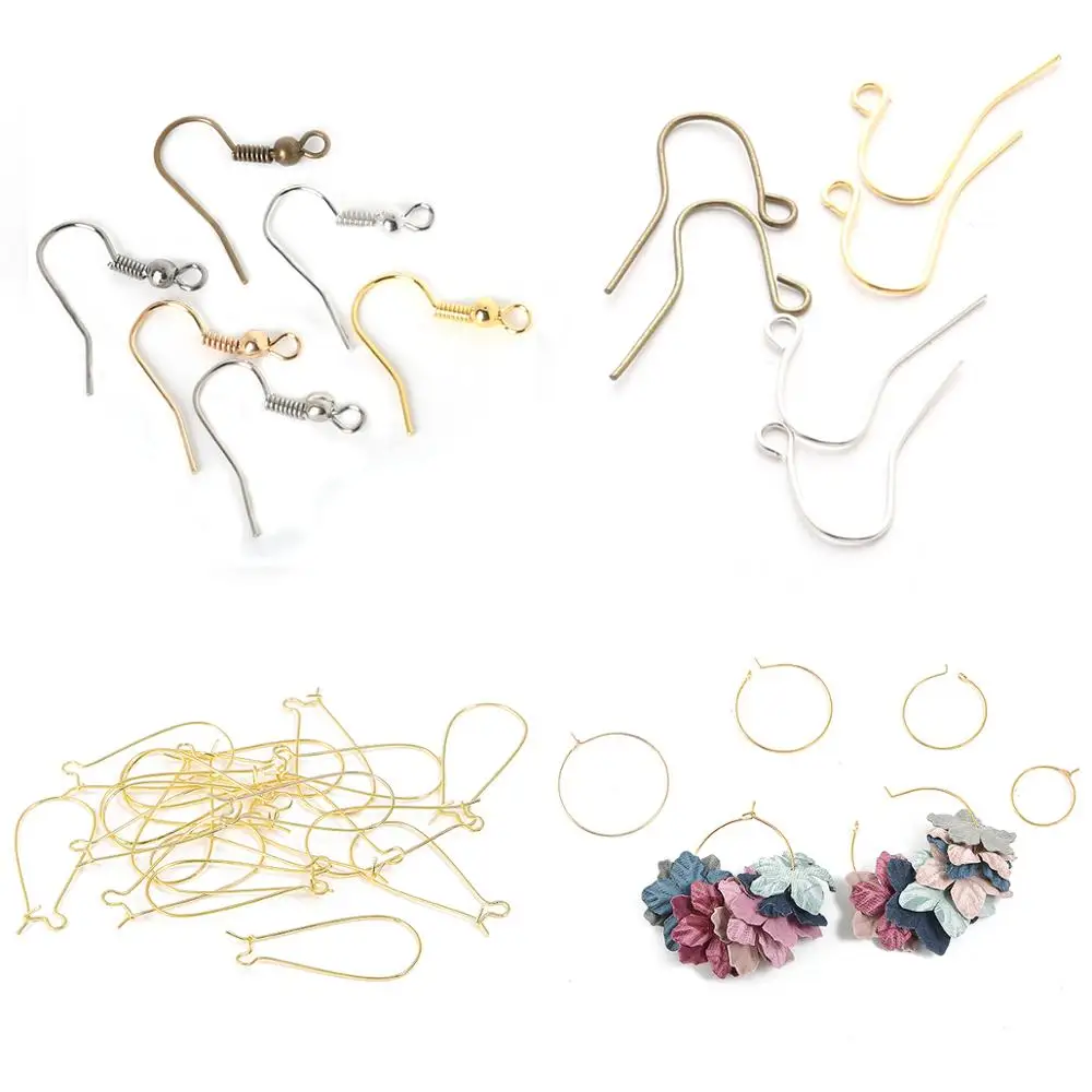 
Free Shipping Multi colors Earring Hooks Stoppers Earrings Clasps Findings for DIY Earring Jewelry Making 