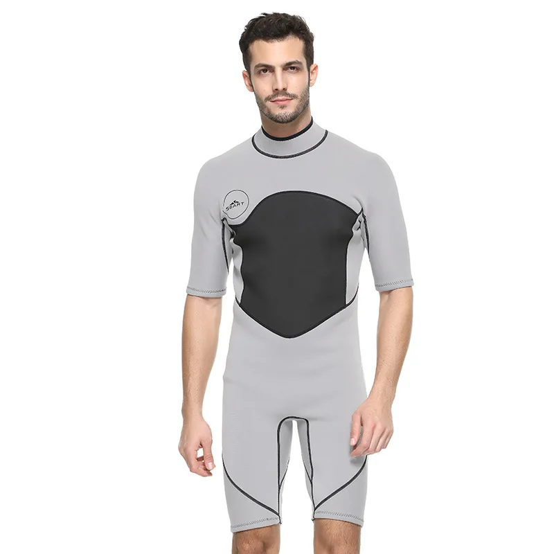 

Hot Sale Neoprene Diving Clothes Wetsuit 2mm 3mm Keep warm Cold protection Short sleeve snorkeling suit, Customer required