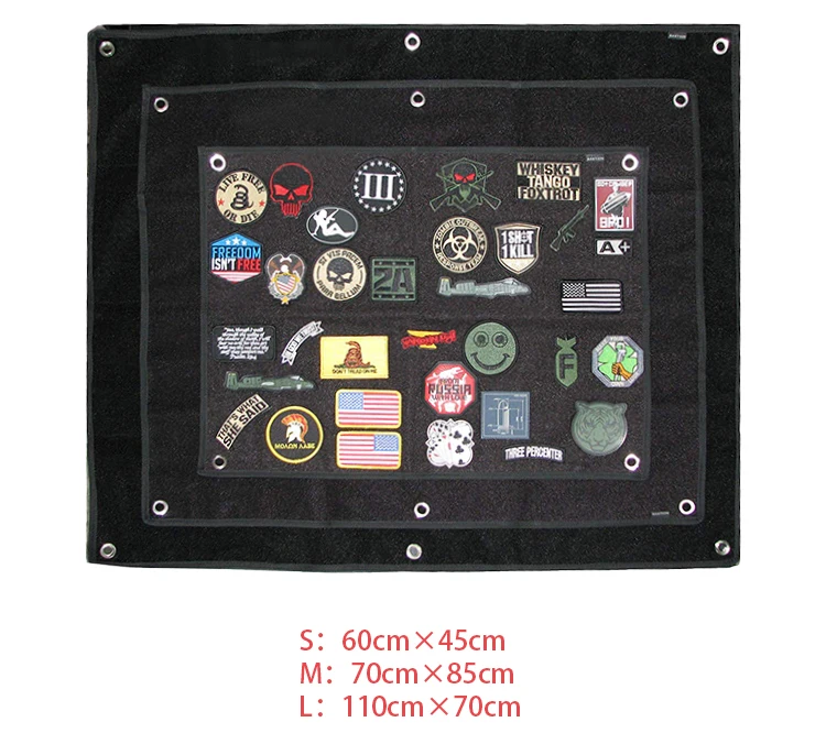 

Factory custom Tactical Patch Holder Panel Patch Display Board Holder Display Poster 3d wall panel