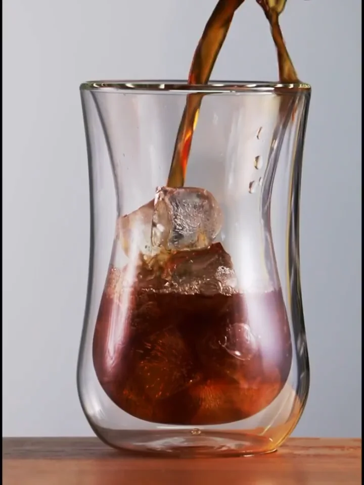 Double Walled Glass Cup Custom 170ml 6ounce Personality Custom Logo Heat Resisting Coffee Cups