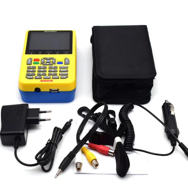 

V8 Finder Satellite Finder Satellite Meter Detector Full 1080P, Yellow,black